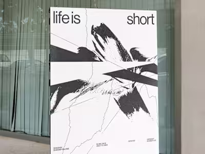 Salome Frenzel | graphic design on Instagram: “LIFE IS SHORT 🖤…