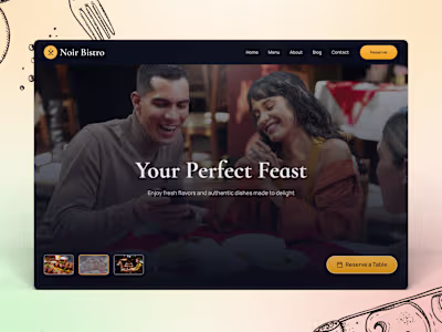 Noir Bistro — Restaurant & Dining Website