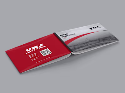 Multipage Brand Guideline Design for VRJ Construction Company