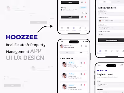 Hoozzee Real Estate App Design 