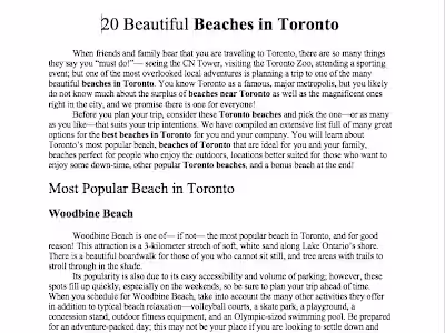 Informative, Engaging SEO Tourist Blog Post