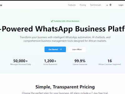 WhatsApp AI SaaS Platform Development