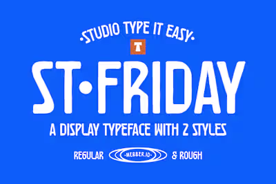 ST Friday Display Typeface