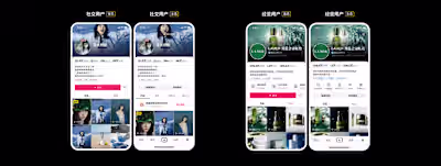 The Profile page of Tiktok(Douyin)  