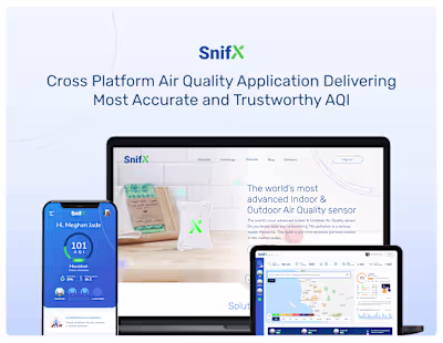 SnifX - Air Quality SaaS platform