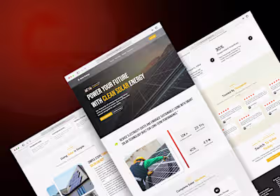 solar panel website ui design😍