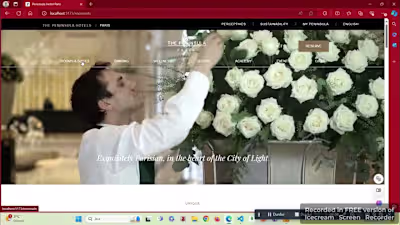 peninsula_paris_hotel live demo - YouTube