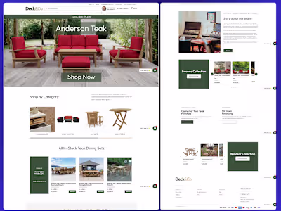 Furniture website Development using woodmart theme in WordPress