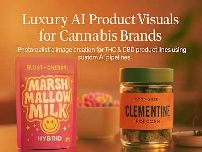 Luxury AI Product Visuals for Cannabis Brands