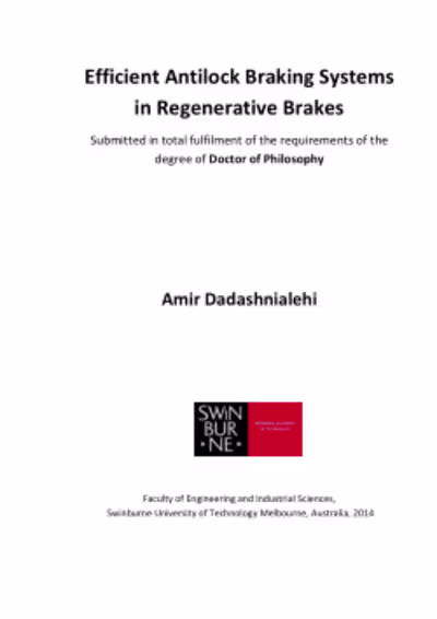 Efficient antilock braking systems in regenerative brakes