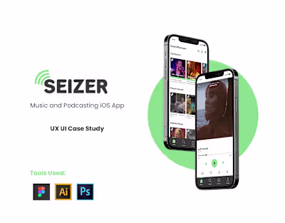 iOS Mobile App UX/UI Design SEIZER