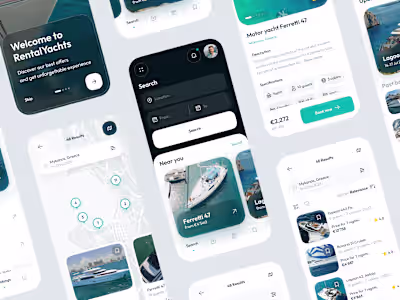 Yacht rental app