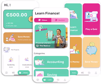 Monegra - an app for financial education of children