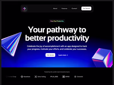 Block Website Landing Page - Framer 