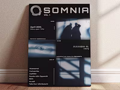 SOMNIA Event Series Logo & Poster Design
