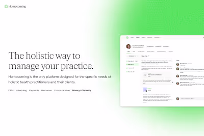Homecoming Platform + App (SaaS/Healthcare)