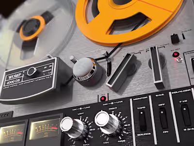 AKAI 4000DS Reel-to-Reel 3D Model