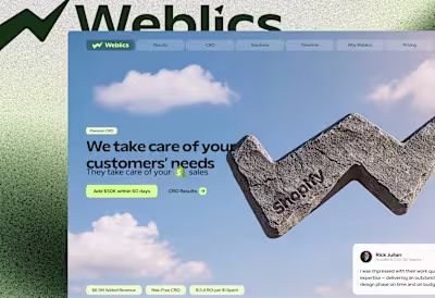 Weblics | Webflow Website | CRO Agency
