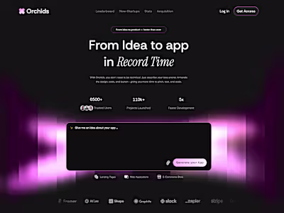 Orchids Landing Page Design. What do you think, guys?