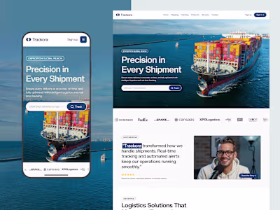 Trackora - Shipping & Logistics Responsive Landing Page
