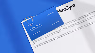 Every heartbeat tells a story - MedSynk listens. 

This bran...