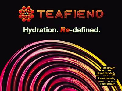 TeaFiend 💫 Branding + Packaging