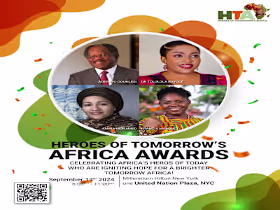 Heroes of Tomorrow's Africa Awards Flyer Design