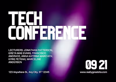 Creative Banner Design for Tech Conference