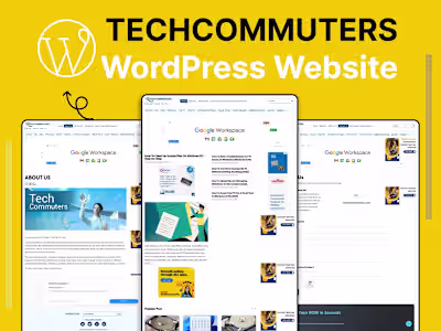 TechCommuters | Wordpress Website