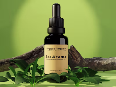 EcoAroma perfume product rendering