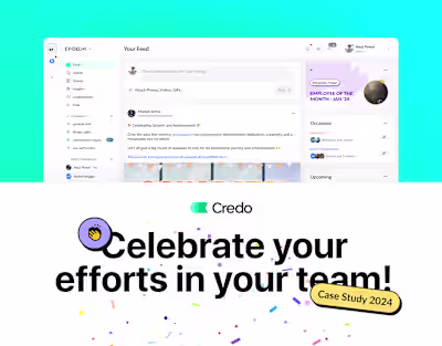 Credo - Recognition Platform | UI/UX | Case Study