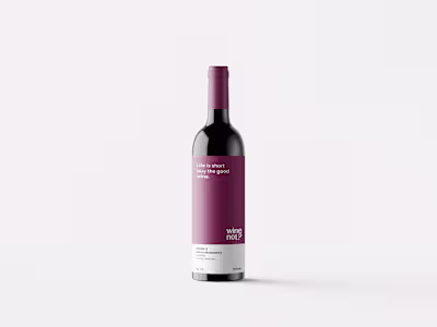Wine packaging inspired by pantone.