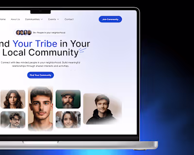 Local Tribe - A Community Website Design
