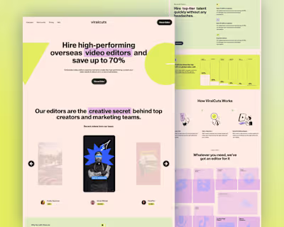 Webflow Website for video agency