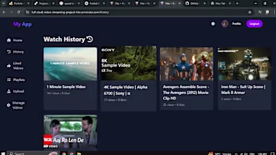 Full Stack Streaming App This full stack streaming applicati...