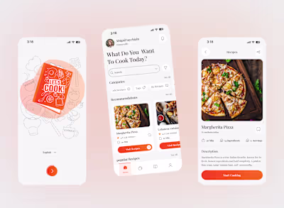Food Recipe App UI Design