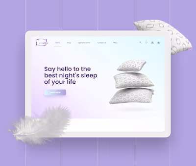 OmniPillow - Website UI UX Design