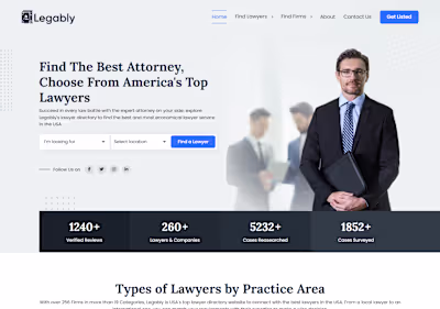 React | Legably Legal Marketplace Platform
