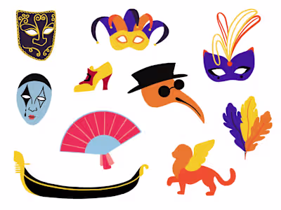 Illustration set for Adobe Express