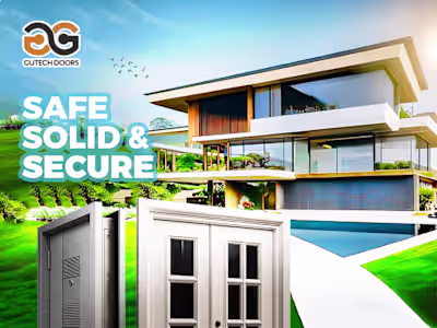 Creative brand designs for Gutech Doors