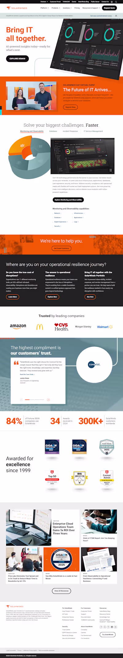 Scalable Dynamic Website for SaaS & IT Services Company