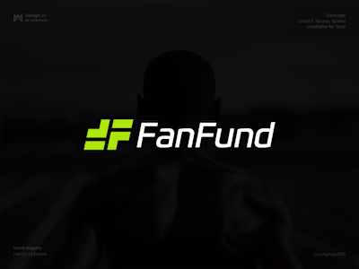 Letter F, Sports Logo, Fitness Logo, Brand identity