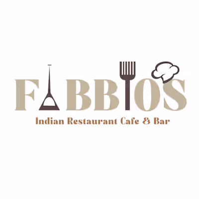  Logo Design for Fabbios - Indian Restaurant Cafe & Bar