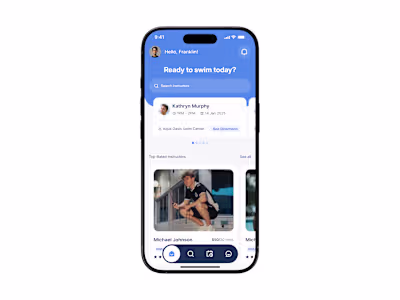 Designed a mobile app screen