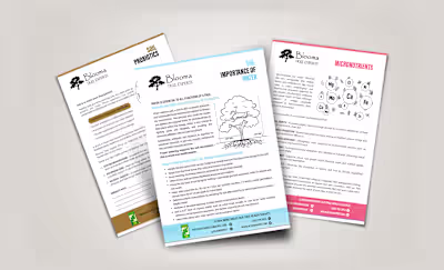 Eco‑Inspired Poster Set for Blooma Tree | Sustainable Design