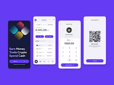 SecurePay – Fintech Mobile App UX & UI and Website Design