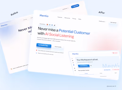 Mentio Hero Redesign