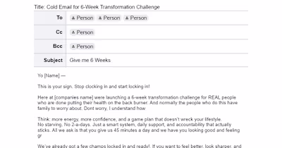 6-Week Health Transformation Challenge