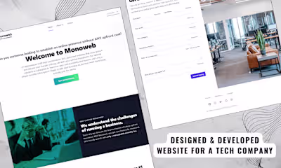 Website for a Tech Company