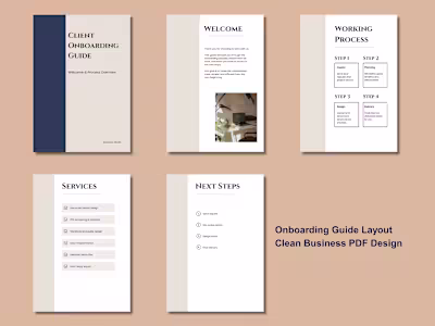Onboarding Guide Layout — Clean